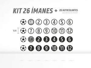 Kit 26 Ímanes Futebol